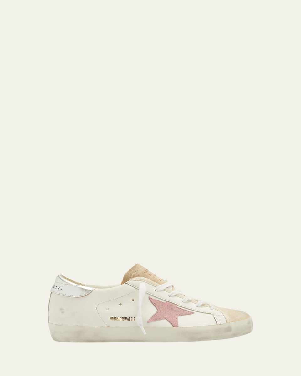 Superstar Mixed Leather Low-Top Sneakers